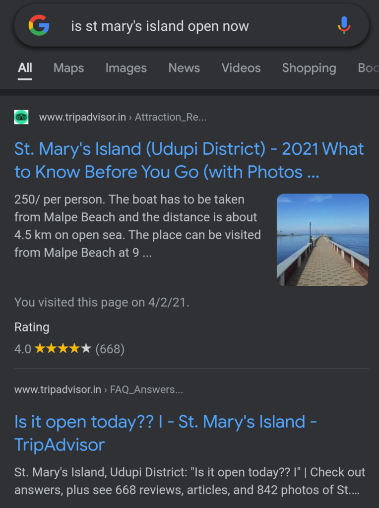 Is St Mary's island open now?