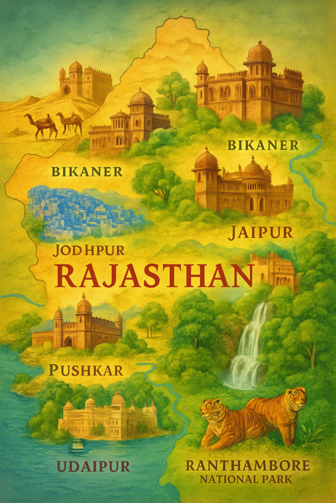 Rajasthan tourist itinerary for 15 days- India